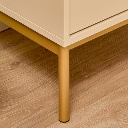 Luella 80cm 5 Drawer Tallboy - Driftwood - Laura James