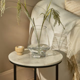 Lugano 22cm Glass Hurricane Vase - Clear - Laura James 