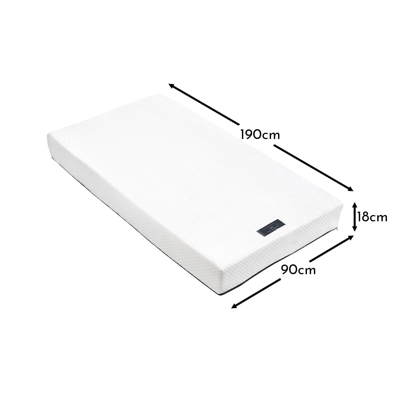 Luna Single Mattress - Ink Blue Zip - Laura James