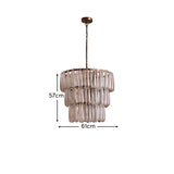 Lussington 89cm Glass Chandelier - Gold - Laura James 