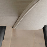Marilyn Soft Beige Dining Chairs - Set of 2 - Black Oak Legs - Laura James 