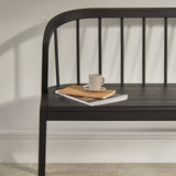 Mabel 120cm Bench - Black Oak - Laura James 