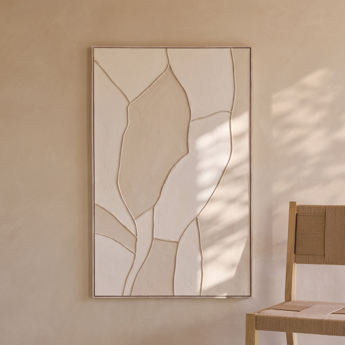 Fray 110x70cm Patchwork Wall Art - I - Laura James 