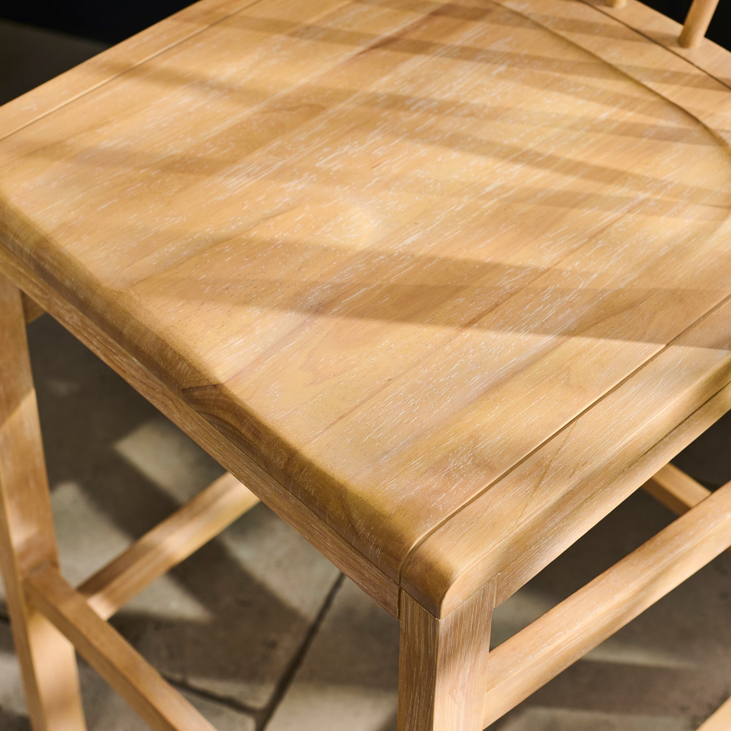 Mabel Bar Stool - Set of 2 - Whitewash Oak - Laura James 