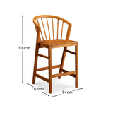 Mabel Oak Bar Stools - Set Of 2 - Laura James
