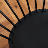 Mabel Black Oak Bar Stools - Set of 2 - Laura James 