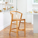 Mabel Classic Oak Bar Stools - Set of 2 - Laura James 