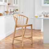Mabel Pale Oak Bar Stools - Set of 2 - Laura James