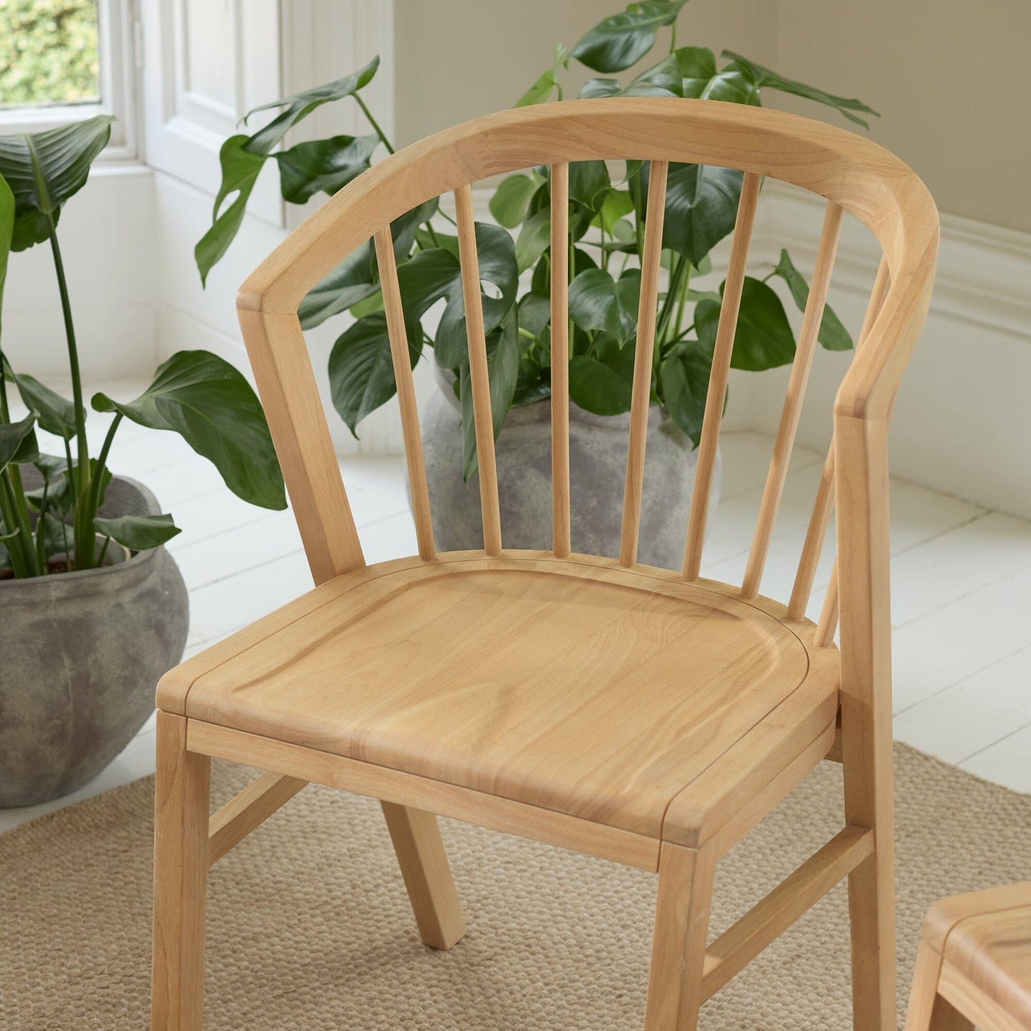 Mabel Whitewash Oak Dining Chairs - Set of 2 - Laura James