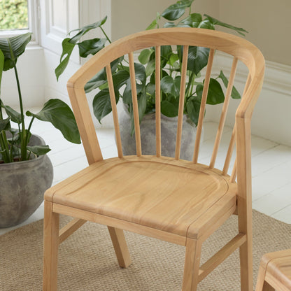 Mabel Whitewash Oak Dining Chairs - Set of 2 - Laura James