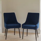 OUTLET - Maeve Ink Dining Chairs - Set of 2 - Black Legs