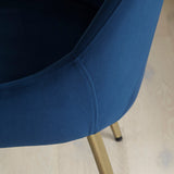 Maeve Ink Dining Chairs - Set of 2 - Gold Legs - Laura James 