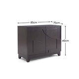 Makani 2 Door Sideboard - Noir Black - Laura James 