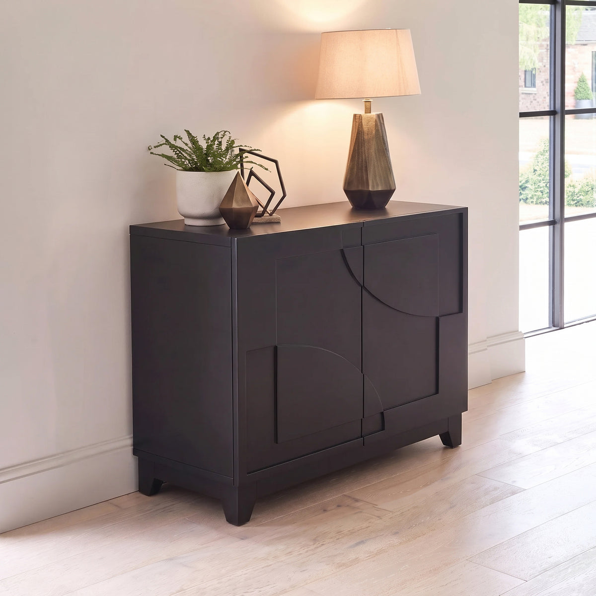 Makani 2 Door Sideboard - Noir Black - Laura James 