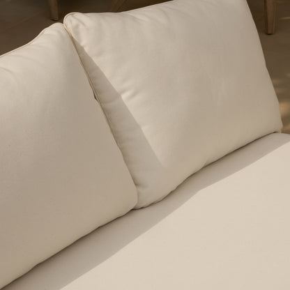 Mali Brushed Light Acacia Wooden Sofa - Sand Rope