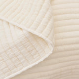 Malton 200x220cm Cotton Bedspread - White - Laura James