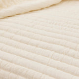 Malton 200x220cm Cotton Bedspread - White - Laura James