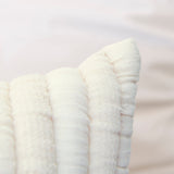 Malton 45 x 45cm Cotton Cushion Cover - White - Laura James 