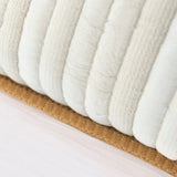 Malton 45 x 45cm Cotton Cushion Cover - White - Laura James 