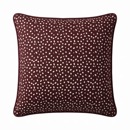 Margot 45x45cm Cushion Cover - Burgundy Red Spot