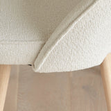 Marilyn Boucle Dining Chairs - Set of 2 - Whitewash Oak Legs - Laura James 