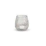 Matera 13cm Glass Candleholder - Clear - Laura James