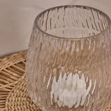 Matera 13cm Glass Candleholder - Clear - Laura James