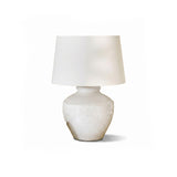 Merton Ceramic Lamp & Coningsby White Cotton Lampshade - 40cm - Laura James