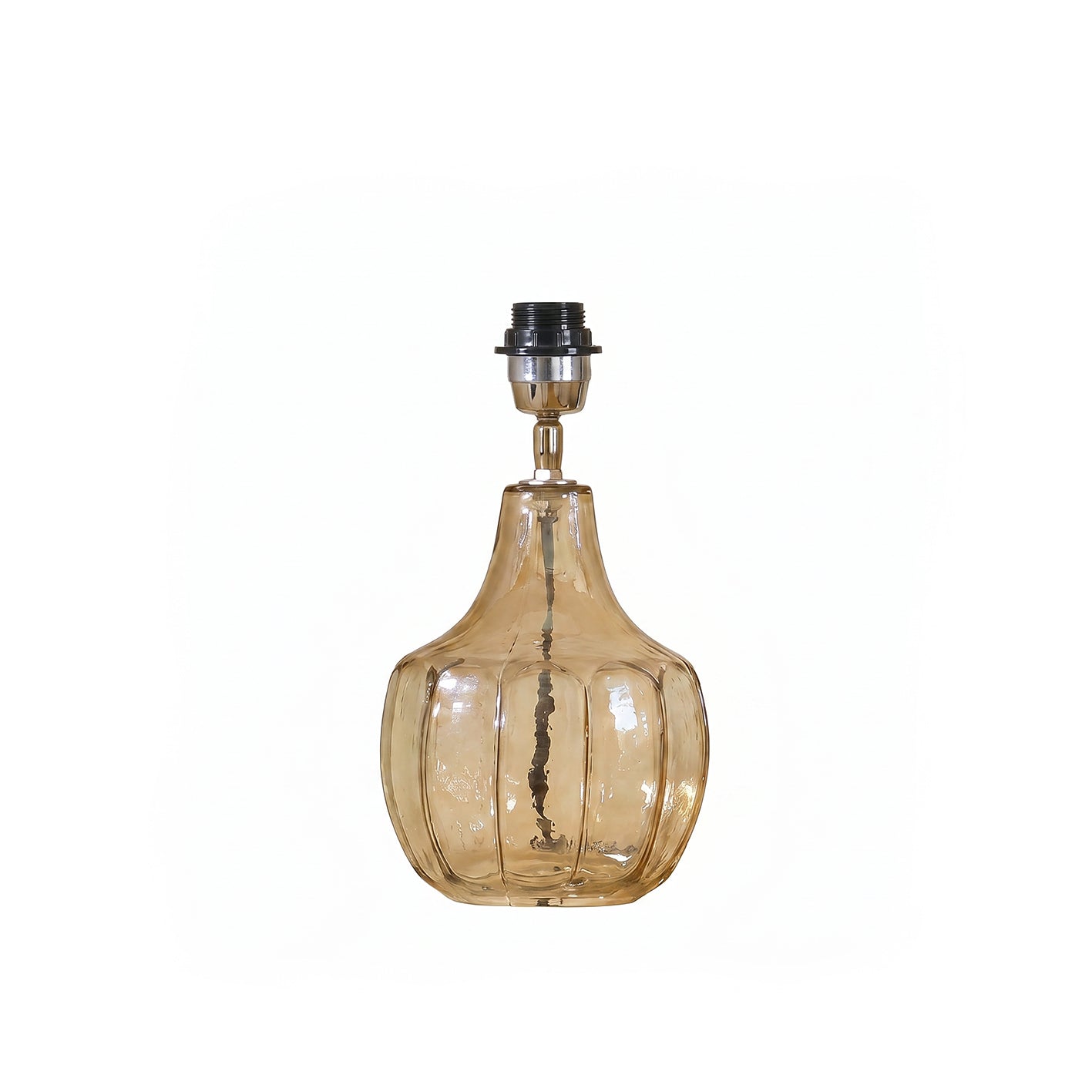 Midford 22cm Glass Table Lamp Base - Champagne - Laura James