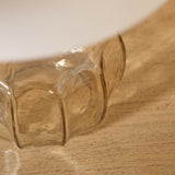 Midford Glass Table Lamp with Coningsby White Shade - 30cm - Laura James