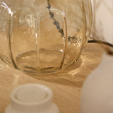 Midford Glass Table Lamp with Coningsby White Shade - 30cm - Laura James