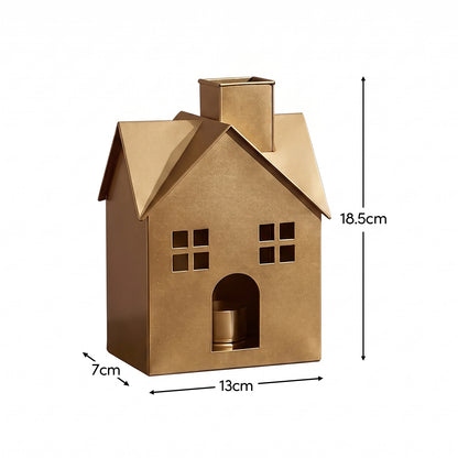Mora 18.5cm House Candle Holder II - Heritage Gold