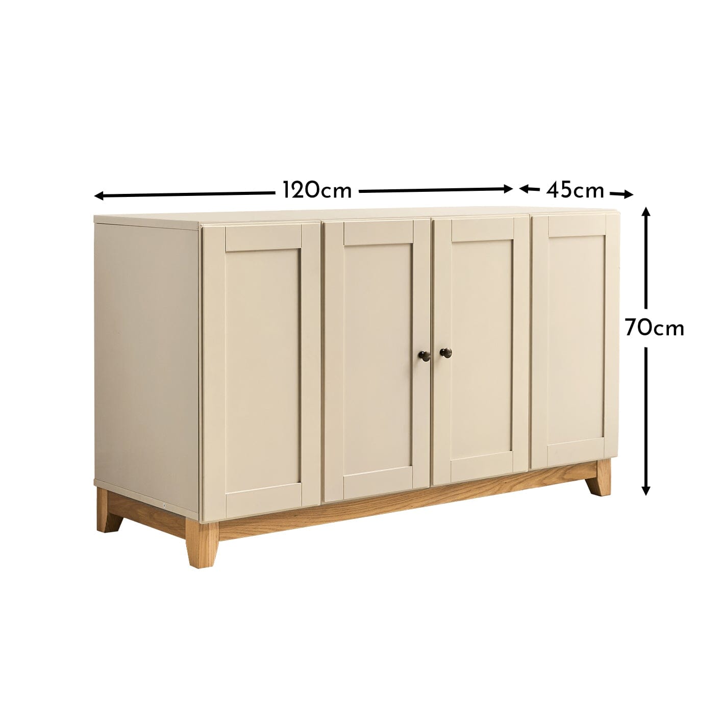 Morgan 2 Door Sideboard - Taupe