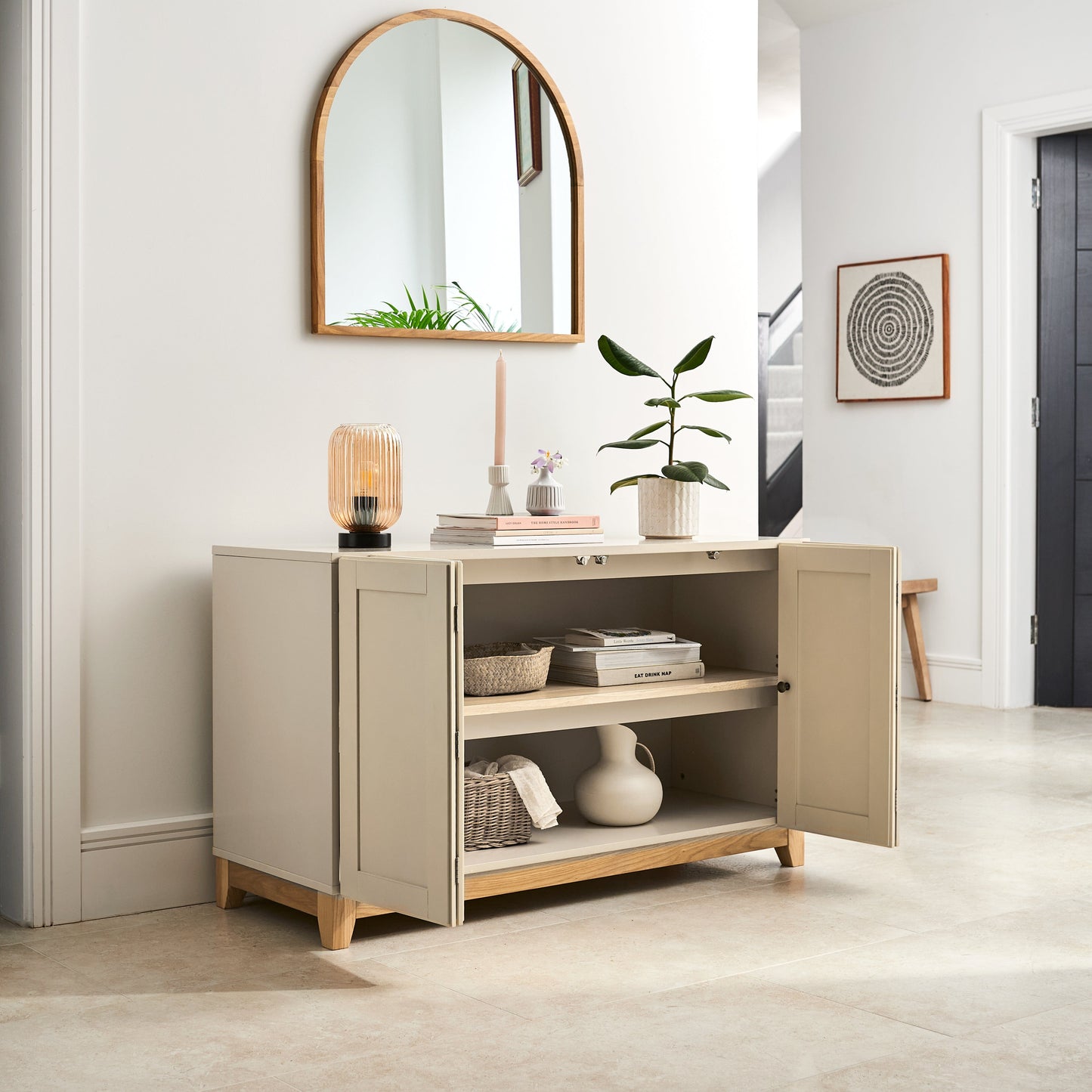 Morgan 2 Door Sideboard - Taupe - Laura James 
