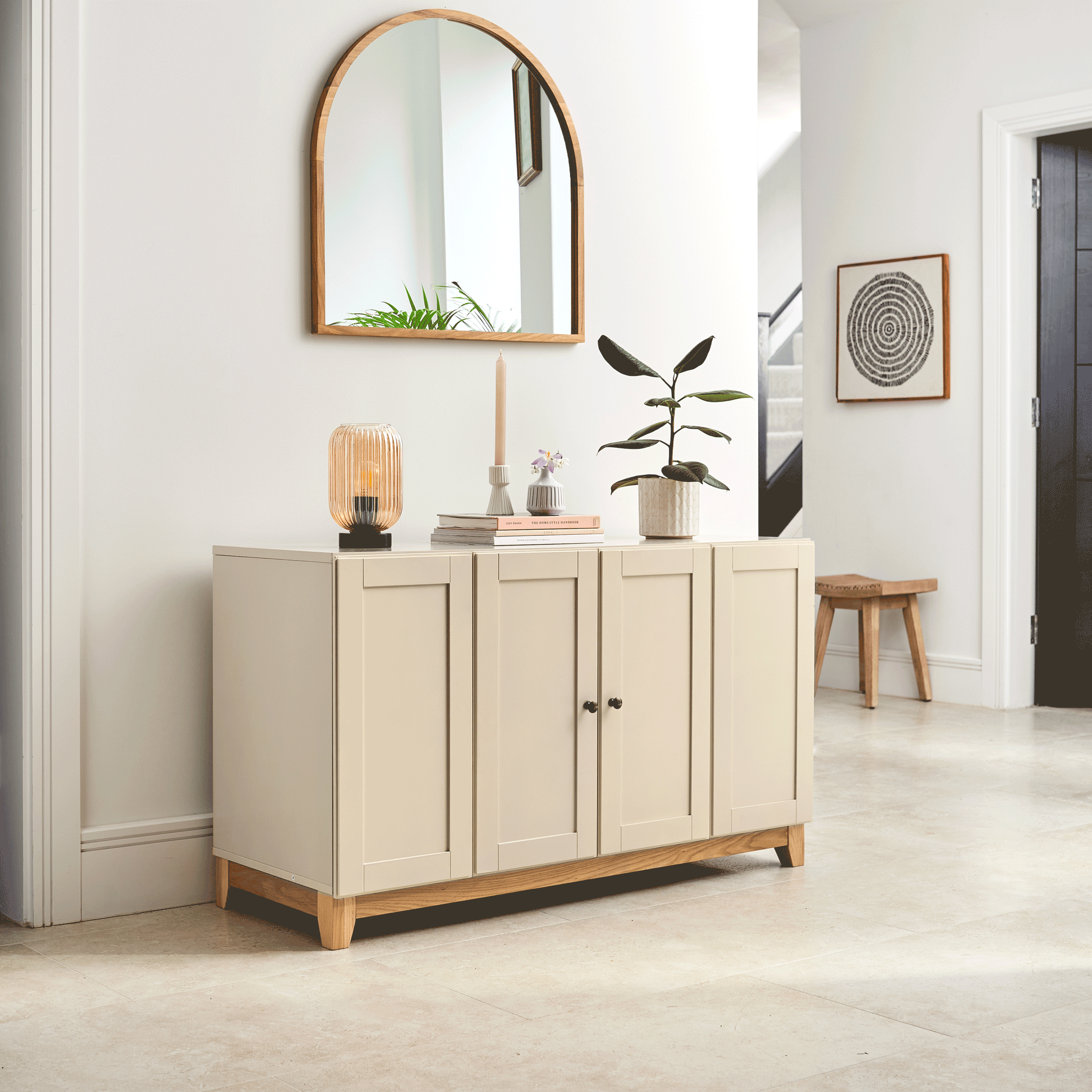 Morgan 2 Door Sideboard - Taupe - Laura James 