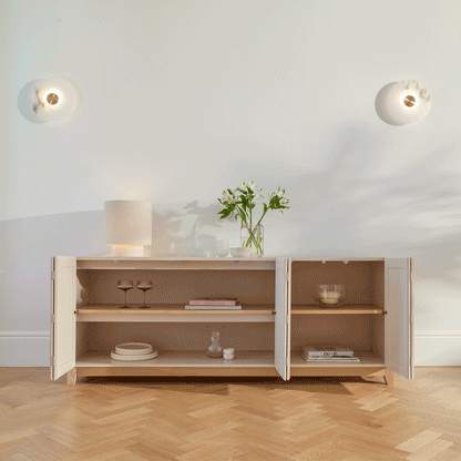 Morgan 3 Door Sideboard - Taupe - Laura James 