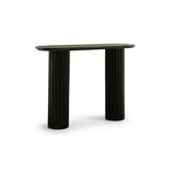 Myla Black Marble Console Table - Black Mango Wood Legs - Laura James 