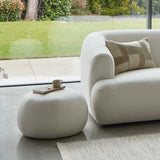 Nathalia Chaise Corner Sofa - Chalk White Boucle - Laura James 
