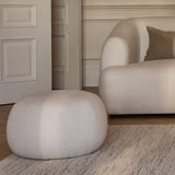Nathalia Chaise Corner Sofa - Chalk White Boucle - Laura James 