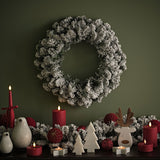 Norrbo 50cm Frosted Christmas Wreath - Laura James 