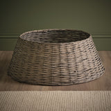 Norrland 70cm Tree Skirt - Grey Wash Rattan - Laura James 
