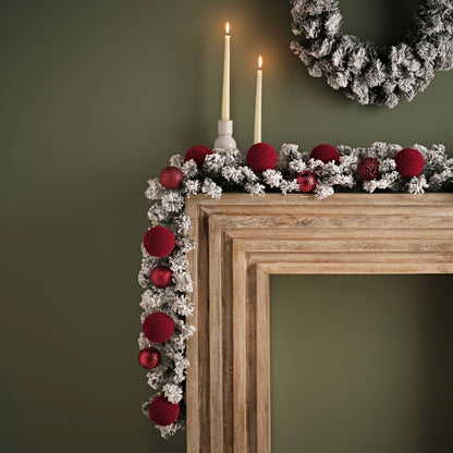 Norrbo 270cm Frosted Christmas Garland - Laura James 