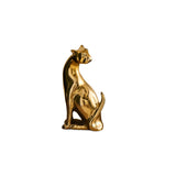 Nakuru 21cm Metal Leopard Ornament - Gold - Laura James 