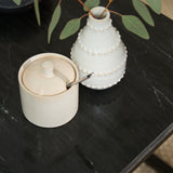 Nara Black Marble Coffee Table - Black Frame
