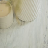 Nara White Marble Coffee Table - Black Frame - Laura James