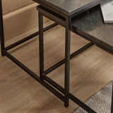 Nesting Black Marble Square Coffee Table - Laura James