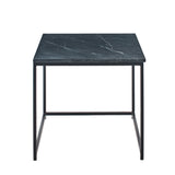 Nesting Black Marble Square Coffee Table - Laura James