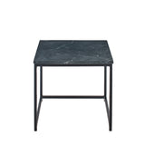 Nesting Black Marble Square Coffee Table - Laura James