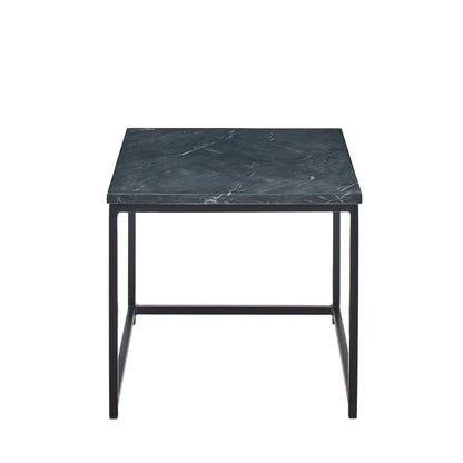 Nesting Black Marble Square Coffee Table - Laura James