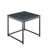 Nesting Black Marble Square Coffee Table - Laura James